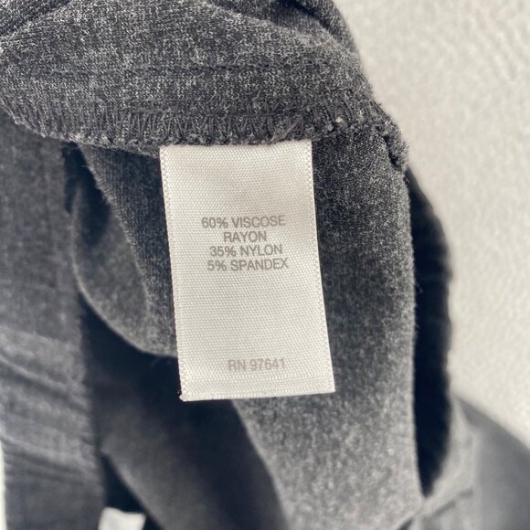 J Jill Pants Womens Medium Petite Gray Ponte Slim Leg Pull On Leggings Stretch - Picture 6 of 12